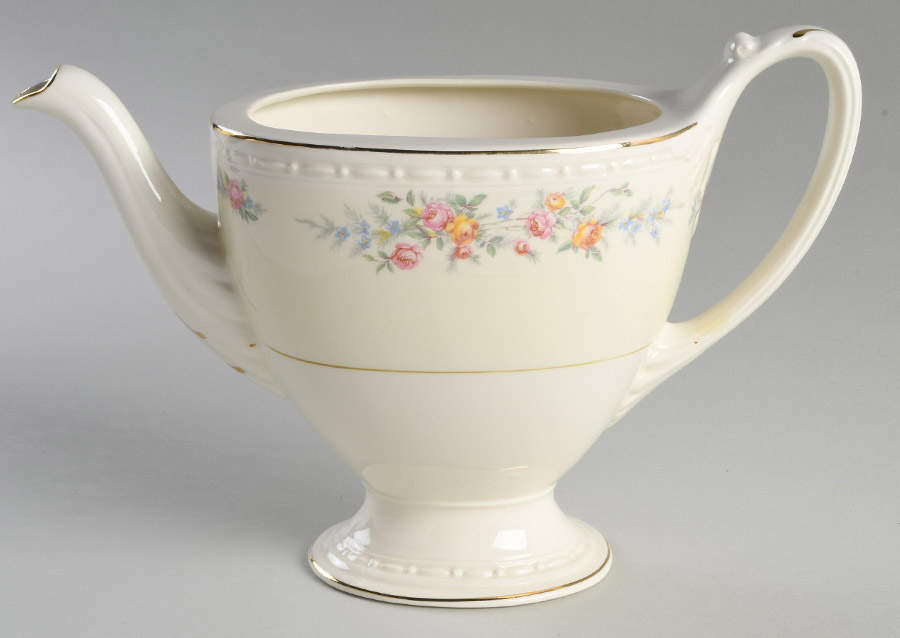 Cashmere Teapot No Lid by Homer Laughlin -1