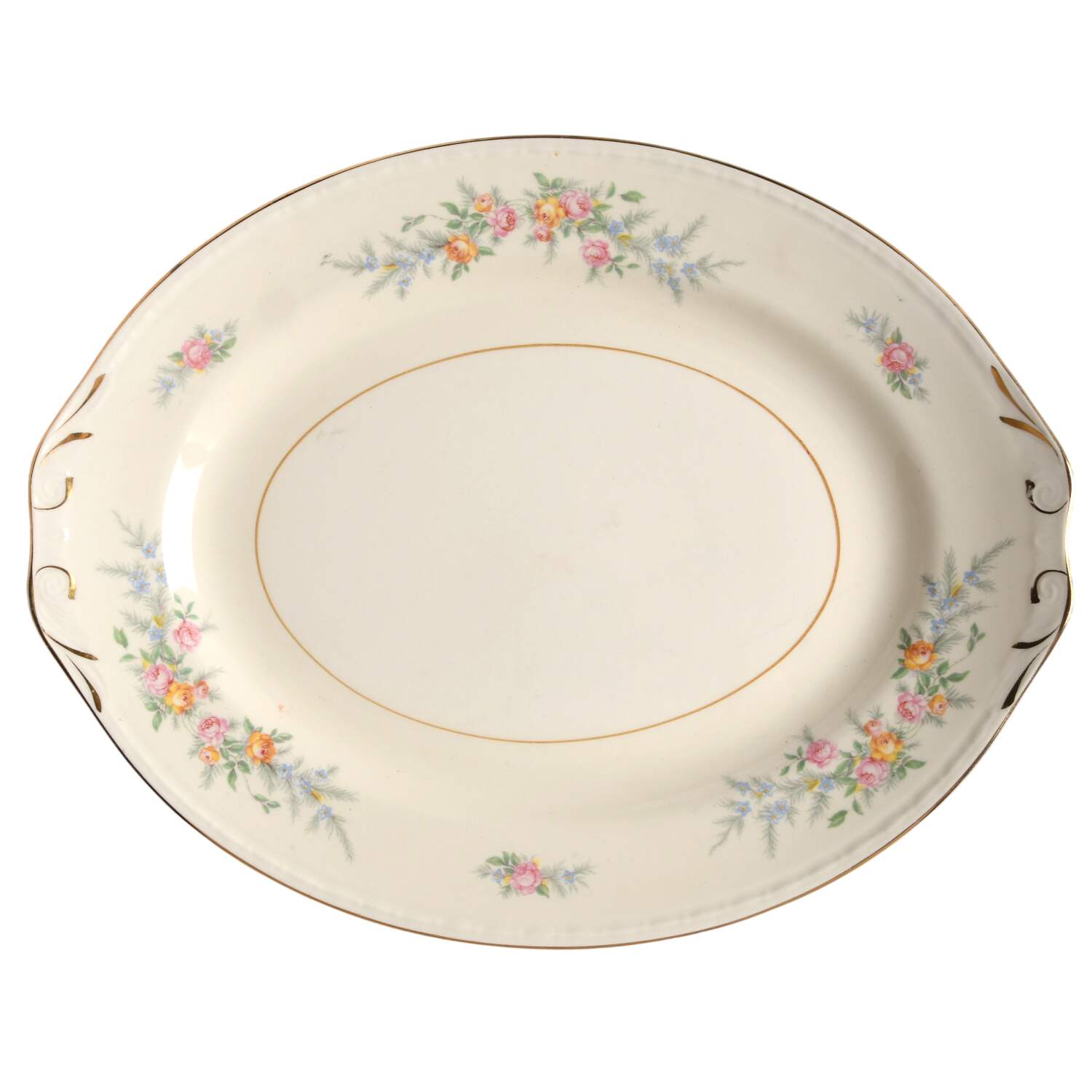 Cashmere 11" Oval Serving Platter by Homer Laughlin -1