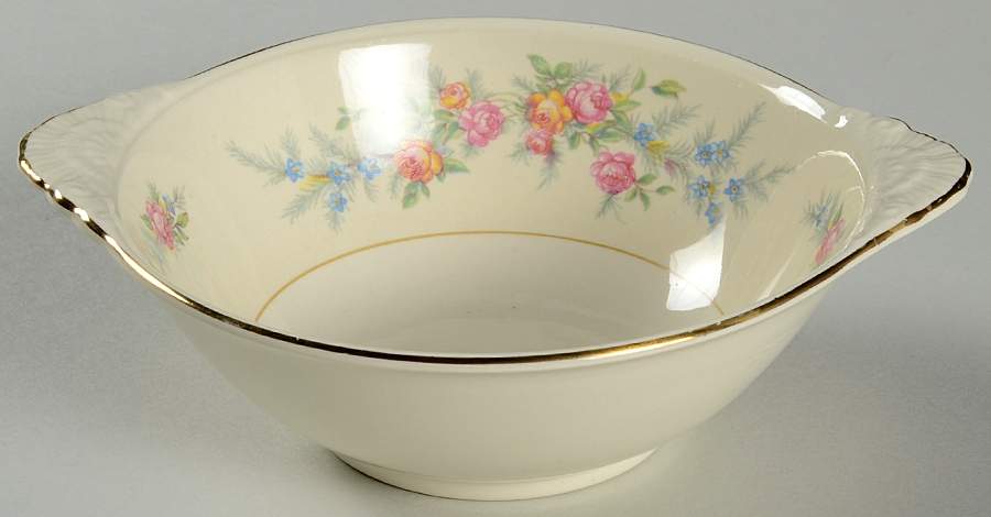 Cashmere Lugged Cereal Bowl by Homer Laughlin -1