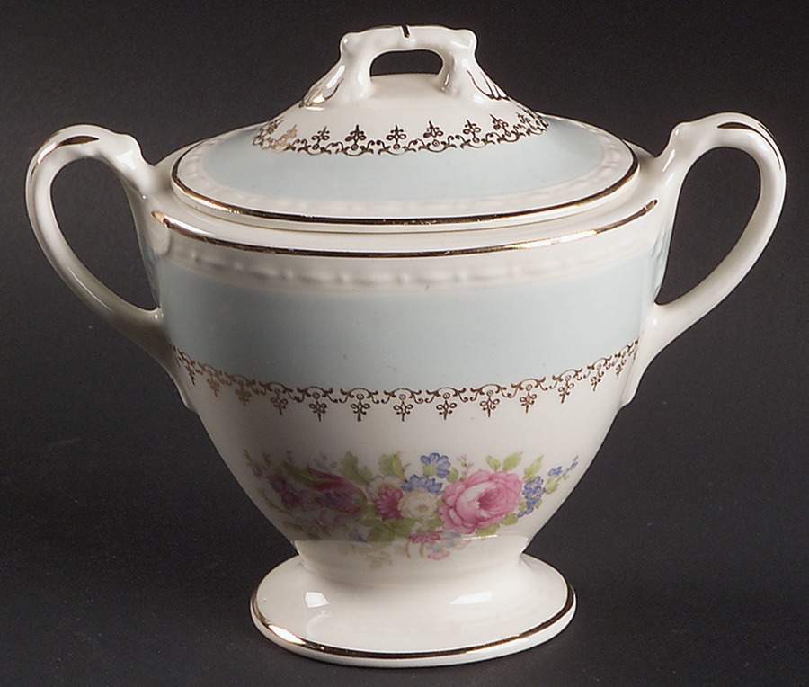 Chateau Sugar Bowl & Lid by Homer Laughlin -1