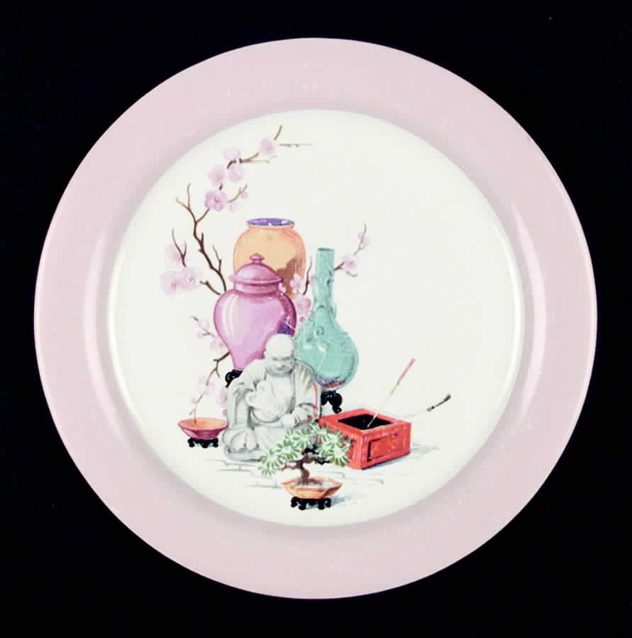 Chinese Buddha Luncheon Plate by Homer Laughlin -1