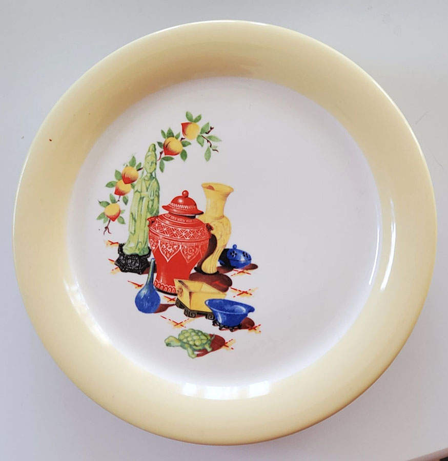 Chinese Green Godess Salad Plate by Homer Laughlin -1