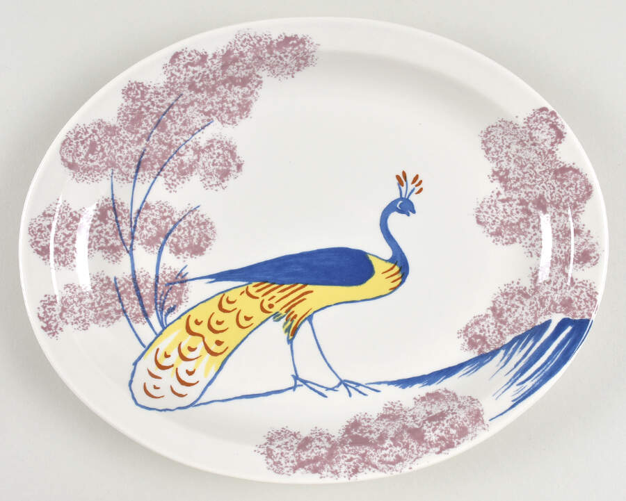 Chowning's Tavern 11" Oval Serving Platter by Homer Laughlin -1