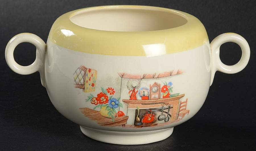 Colonial Kitchen (Swing) Sugar Bowl No Lid by Homer Laughlin -1