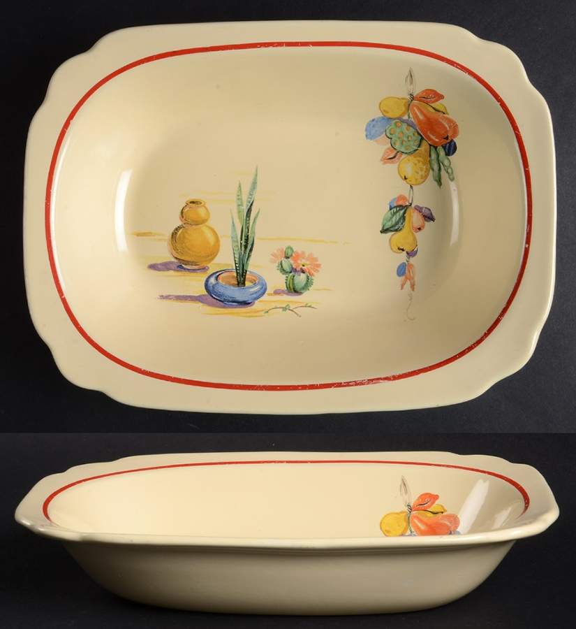 Conchita 9" Oval Vegetable Bowl by Homer Laughlin -1
