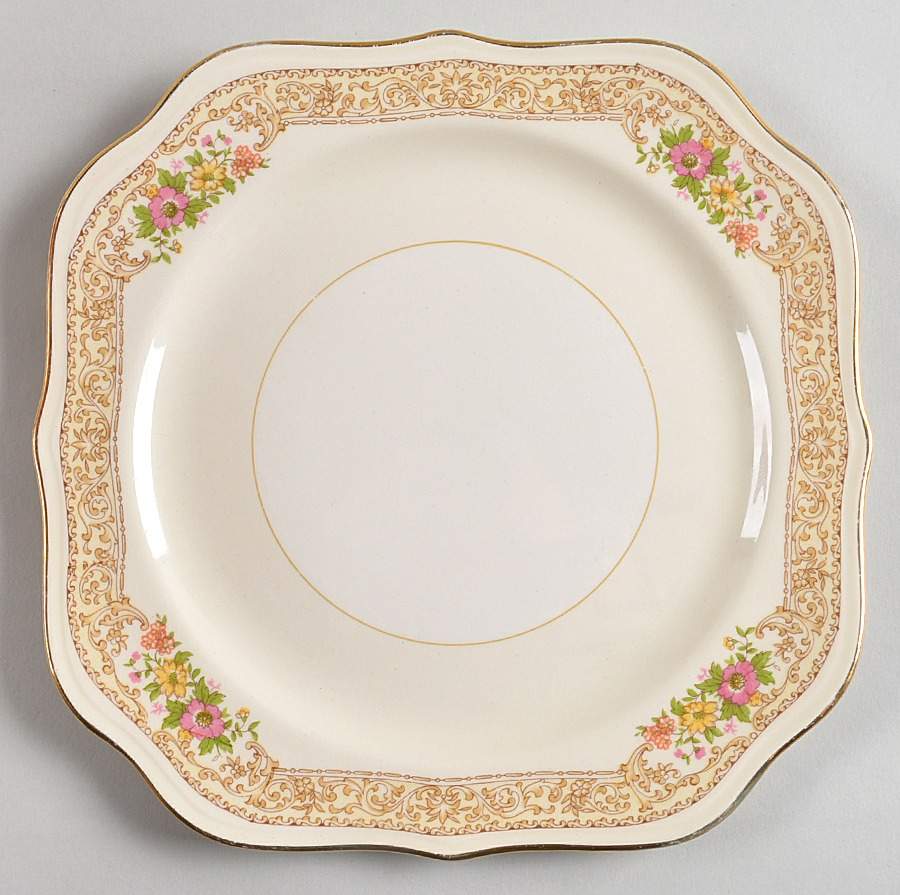 Coronet Square Salad Plate by Homer Laughlin -1