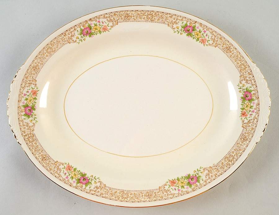 Coronet 11" Oval Serving Platter by Homer Laughlin -1