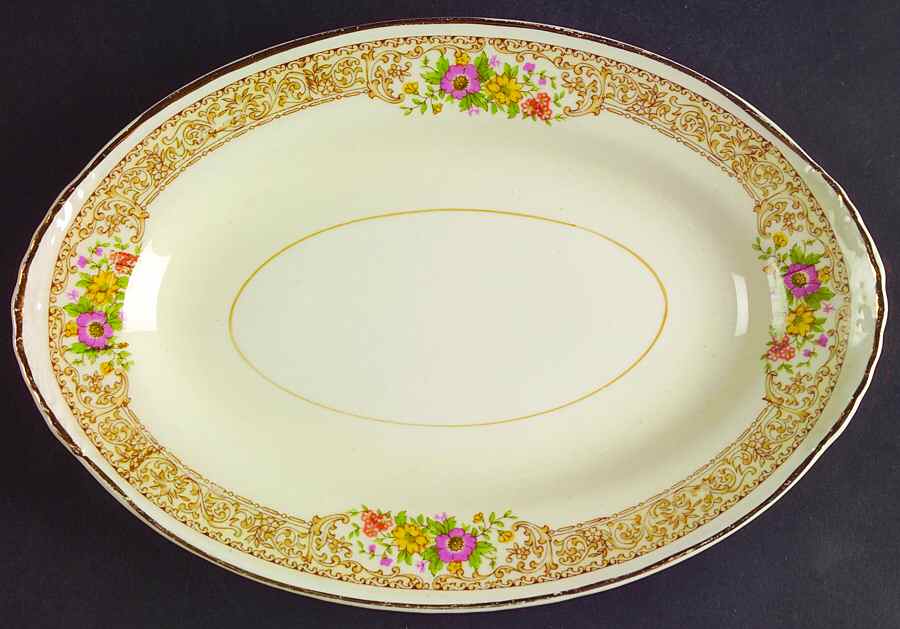 Coronet Relish/Gravy Underplate by Homer Laughlin -1