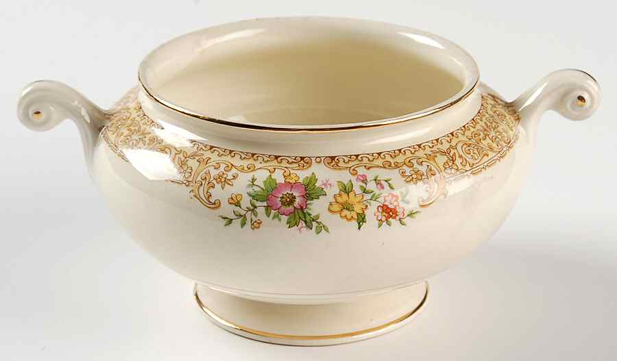 Coronet Sugar Bowl No Lid by Homer Laughlin -1