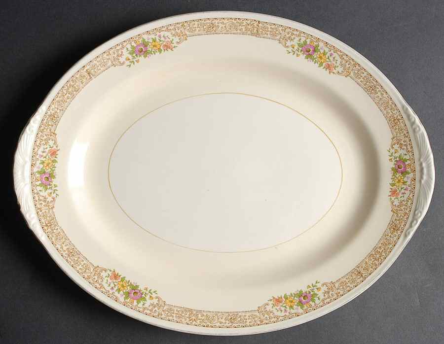 Coronet 13" Oval Serving Platter by Homer Laughlin -1