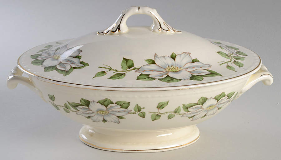 Cotillion Oval Covered Vegetable by Homer Laughlin -1