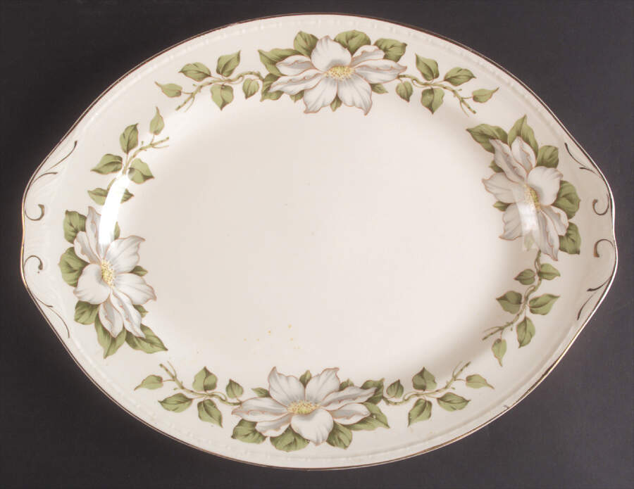 Cotillion 15" Oval Serving Platter by Homer Laughlin -1