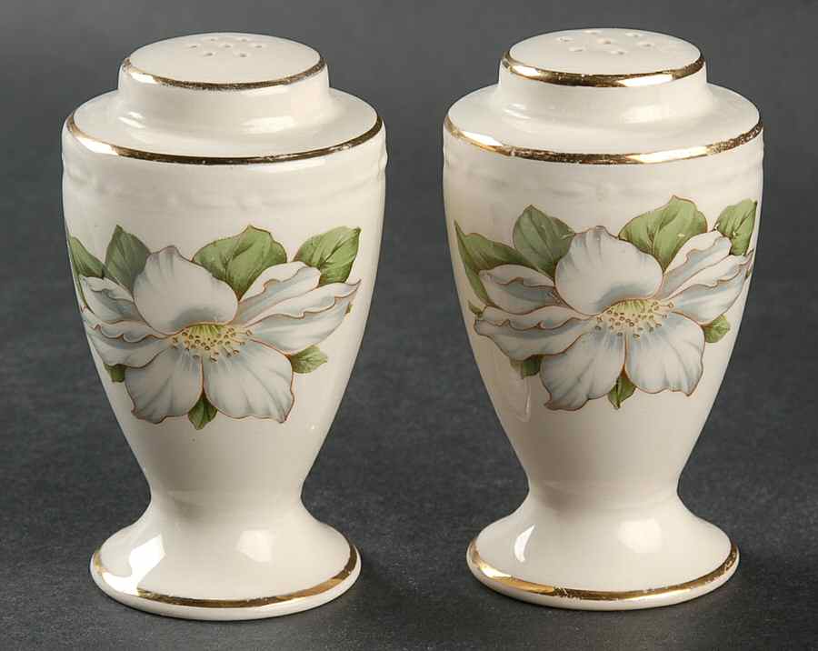 Cotillion Salt & Pepper Set by Homer Laughlin -1