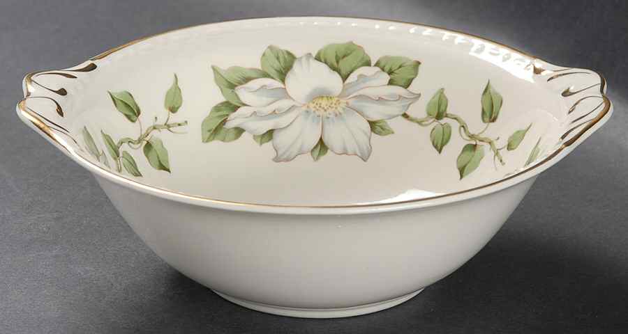 Cotillion Lugged Cereal Bowl by Homer Laughlin -1