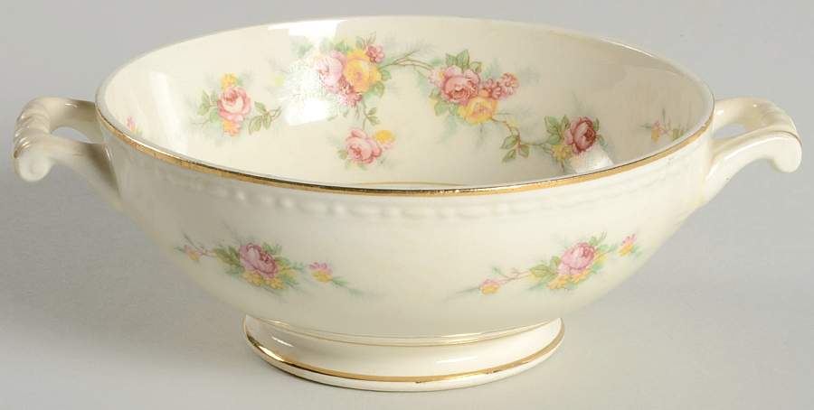 Countess Footed Cream Soup Bowl by Homer Laughlin -1