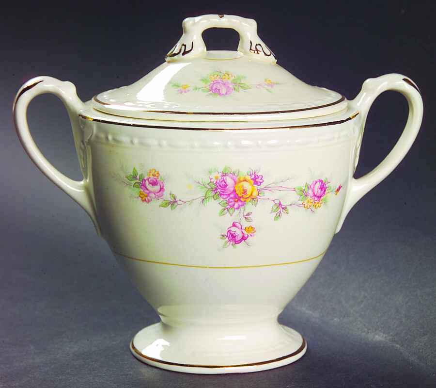 Countess Sugar Bowl & Lid by Homer Laughlin -1