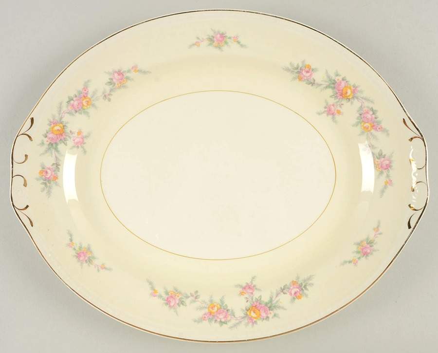 Countess 12" Oval Serving Platter by Homer Laughlin -1