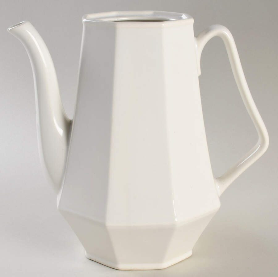 Colonial White Coffee Pot No Lid by Homer Laughlin -1