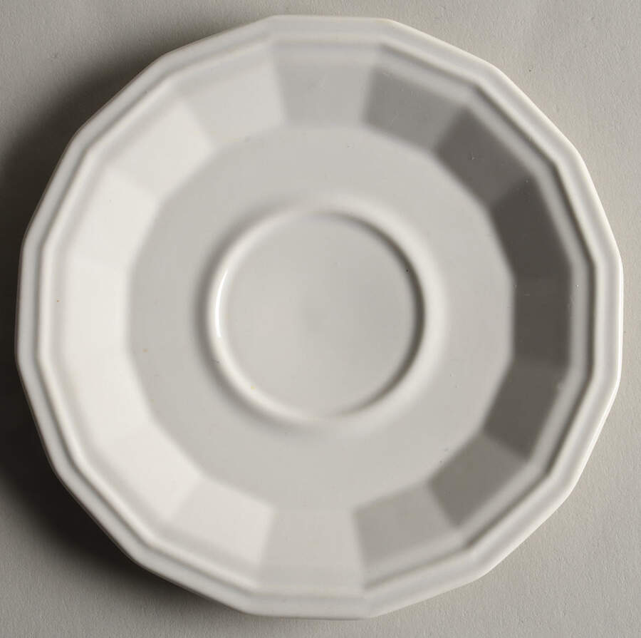 Colonial White Saucer by Homer Laughlin -1