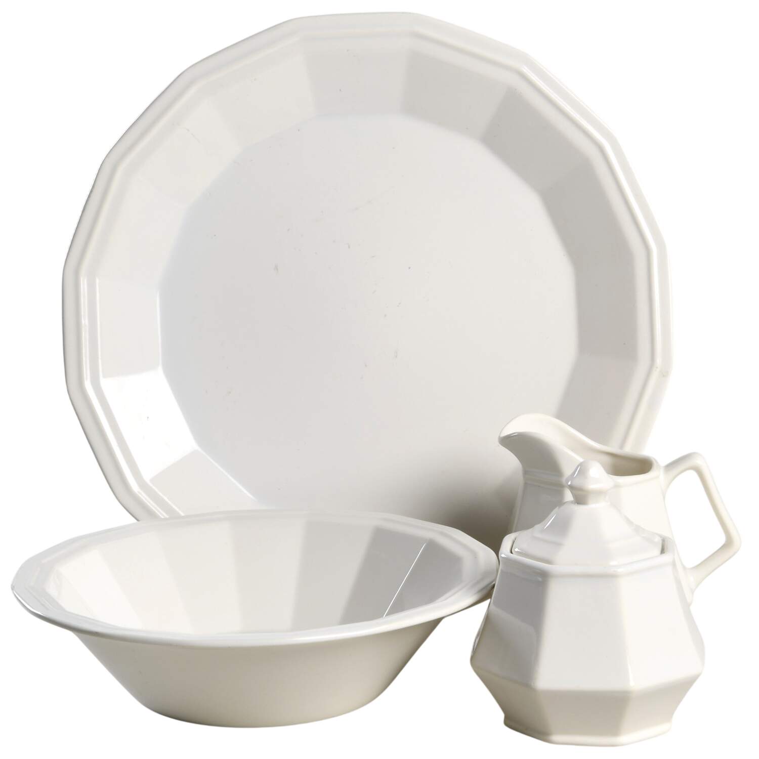 Colonial White 5 Piece Hostess Set by Homer Laughlin -1