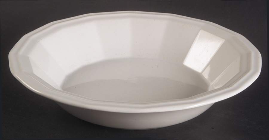 Colonial White Rim Soup Bowl by Homer Laughlin -1