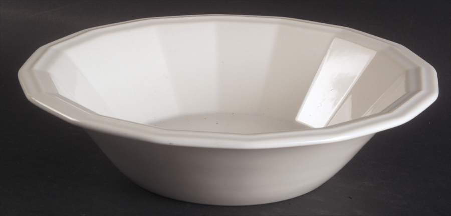Colonial White 9" Round Vegetable Bowl by Homer Laughlin -1