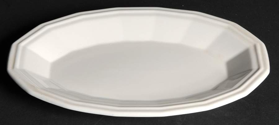 Colonial White Relish/Gravy Underplate by Homer Laughlin -1
