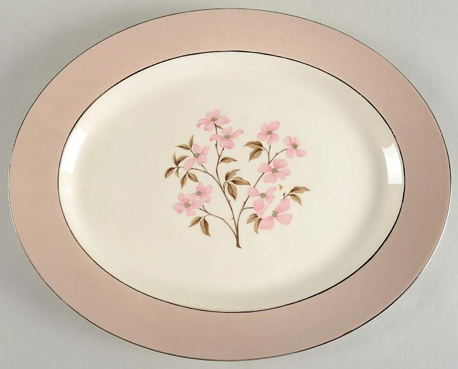 CV138 13" Oval Serving Platter by Homer Laughlin -1