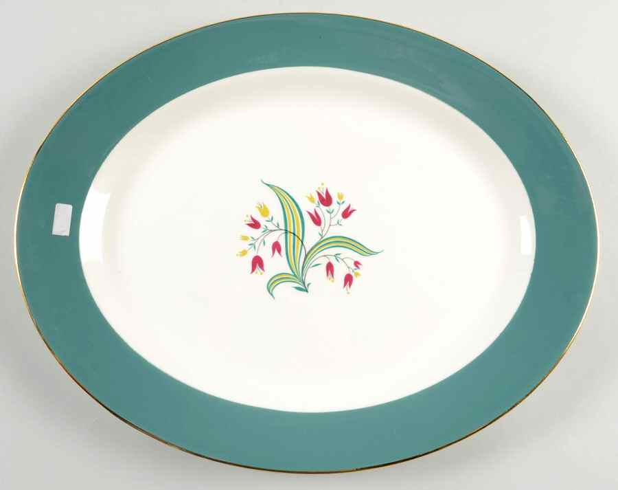 CV20 13" Oval Serving Platter by Homer Laughlin -1