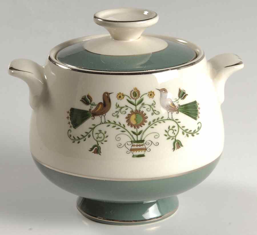 Persian Garden Sugar Bowl & Lid by Homer Laughlin -1