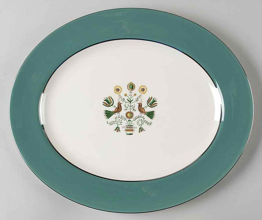 Persian Garden 13" Oval Serving Platter by Homer Laughlin -1