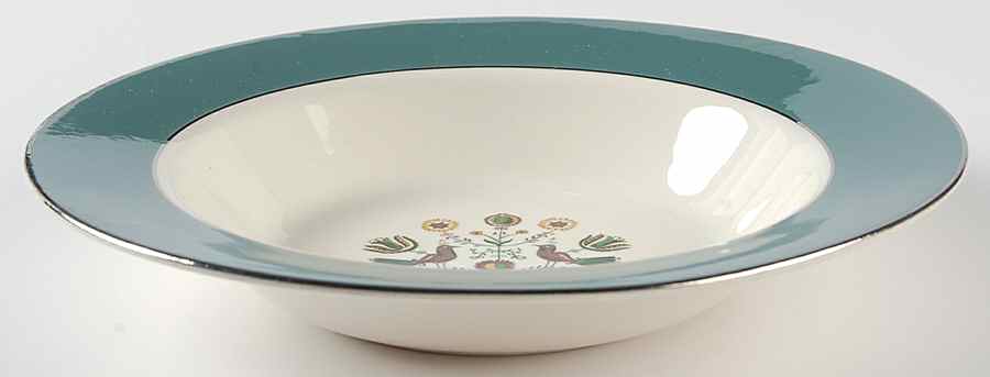 Persian Garden Rim Soup Bowl by Homer Laughlin -1