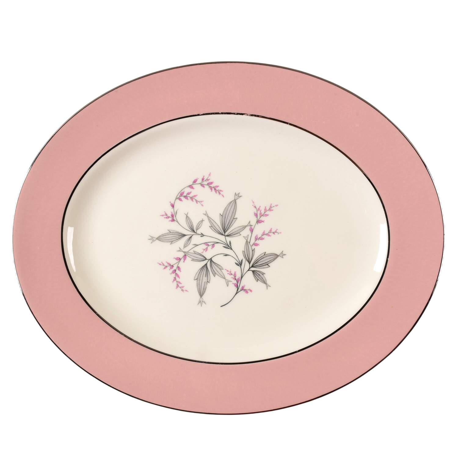 Barclay 11" Oval Serving Platter by Homer Laughlin -1