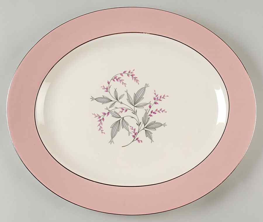 Barclay 13" Oval Serving Platter by Homer Laughlin -1