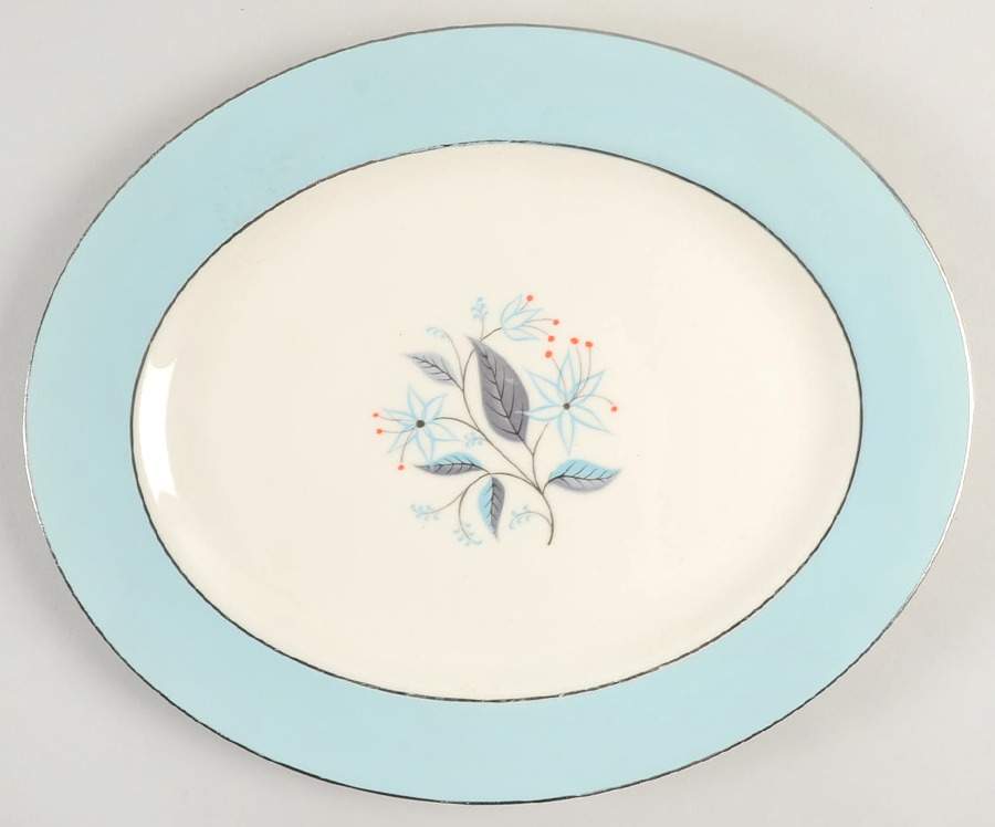 Dianne 11" Oval Serving Platter by Homer Laughlin -1