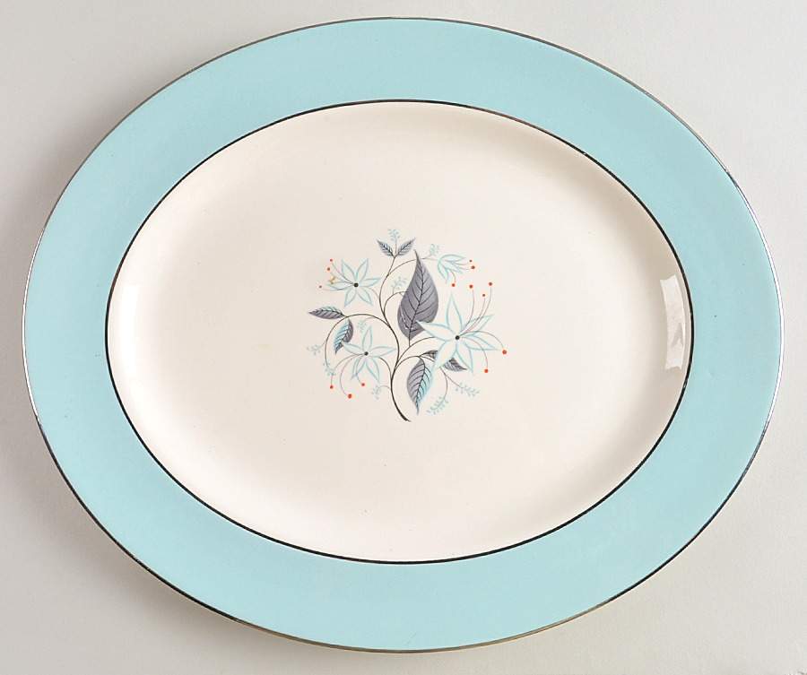 Dianne 13" Oval Serving Platter by Homer Laughlin -1