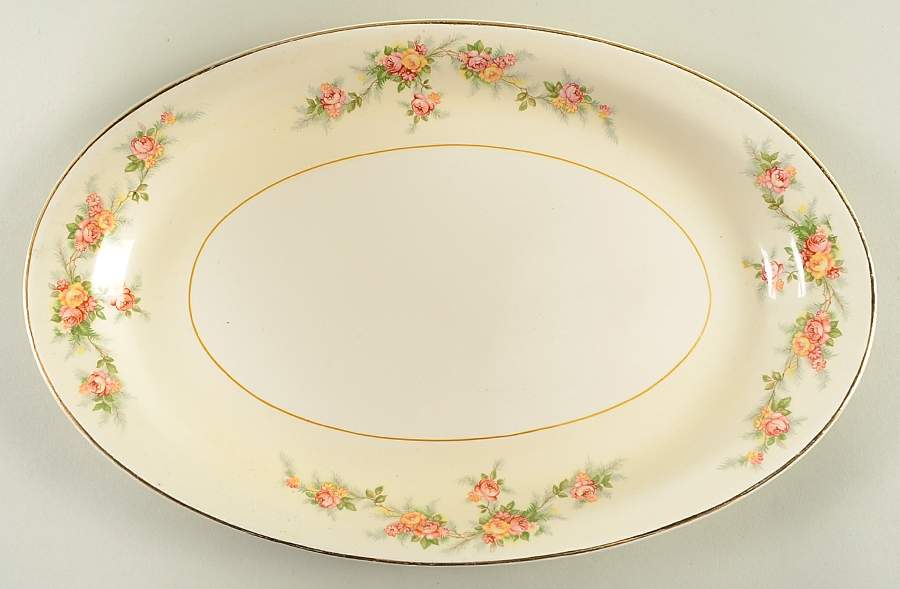 Darcy 13" Oval Serving Platter by Homer Laughlin -1