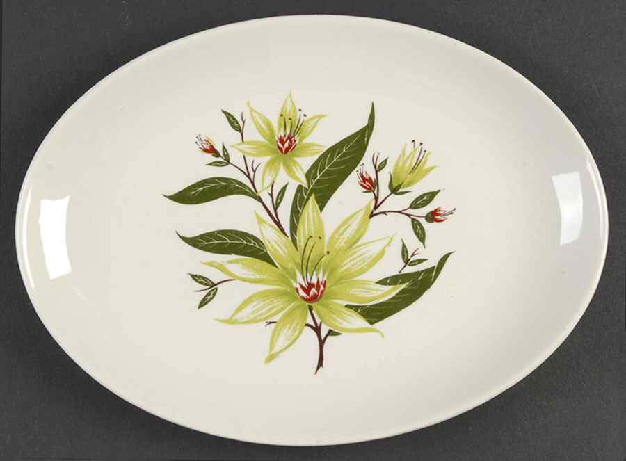 Desert Lily Relish/Gravy Underplate by Homer Laughlin -1