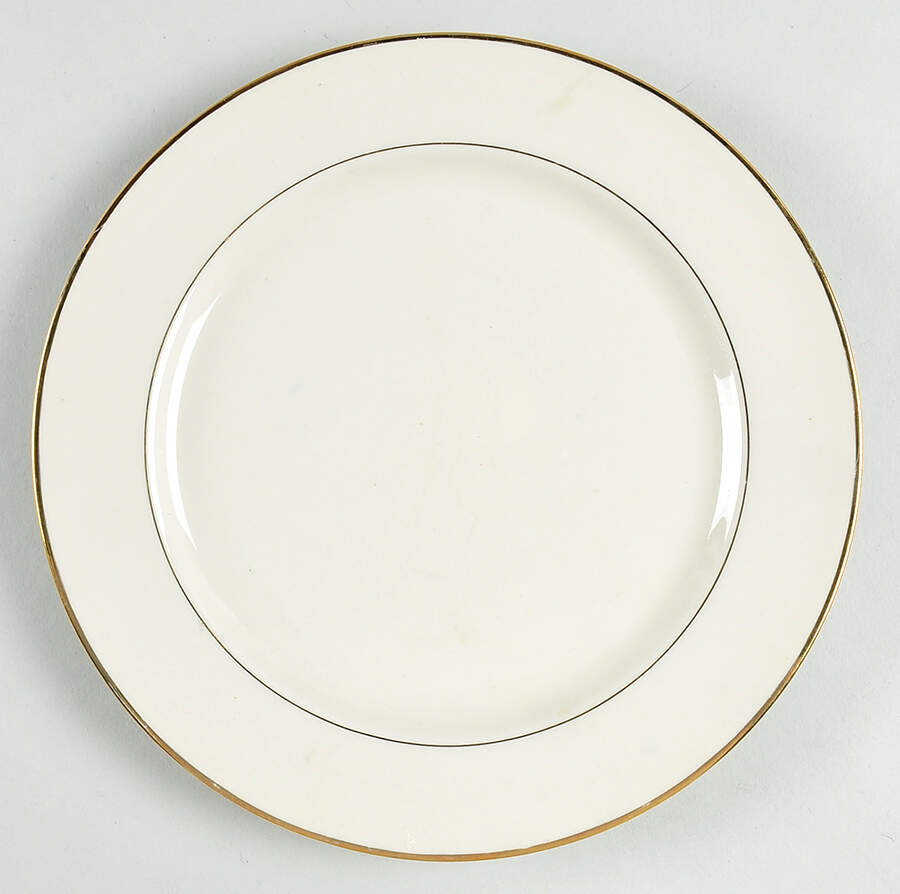 Diplomat (Rim) Luncheon Plate by Homer Laughlin -1
