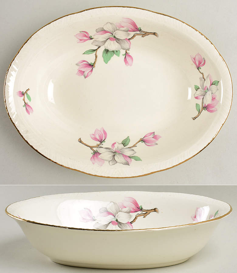Dogwood (Liberty) 9" Oval Vegetable Bowl by Homer Laughlin -1