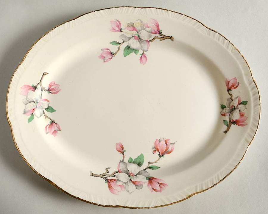 Dogwood (Liberty) 13" Oval Serving Platter by Homer Laughlin -1