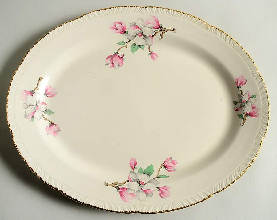 Dogwood (Liberty) 15" Oval Serving Platter by Homer Laughlin -1
