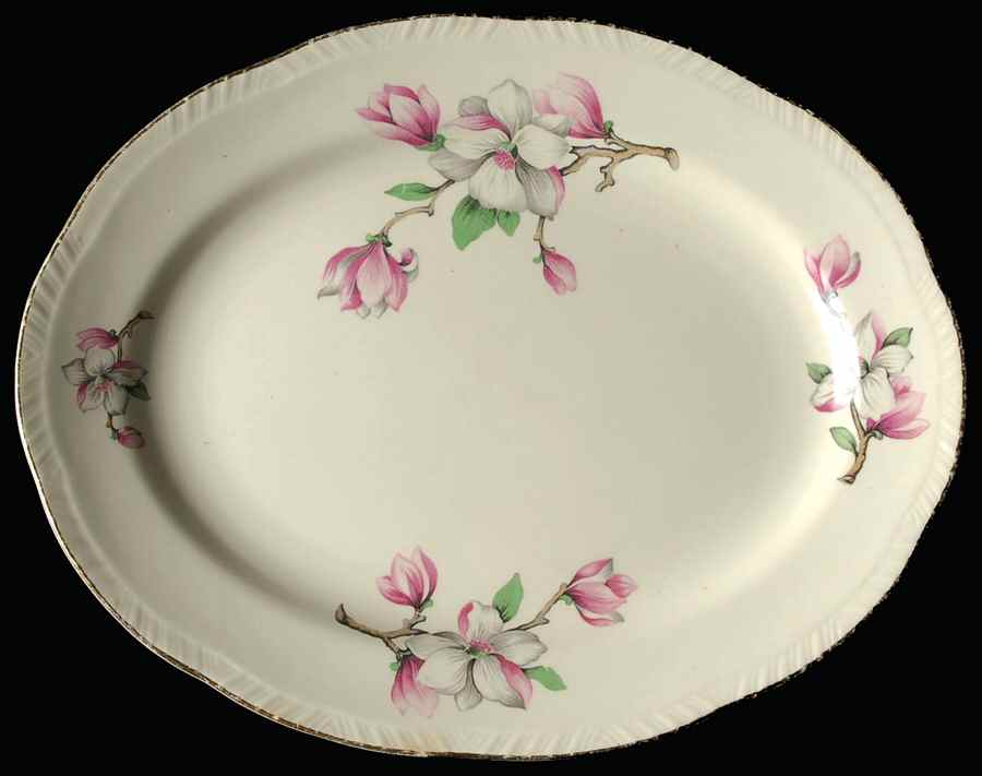 Dogwood (Liberty) 11" Oval Serving Platter by Homer Laughlin -1