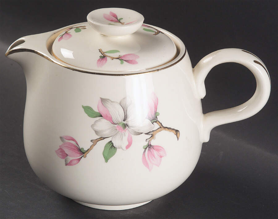 Dogwood (Rhythm) Teapot & Lid by Homer Laughlin -1