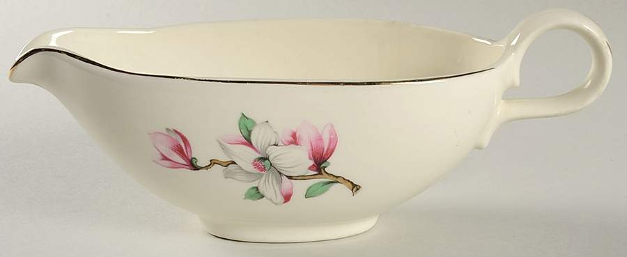 Dogwood (Rhythm) Gravy Boat by Homer Laughlin -1