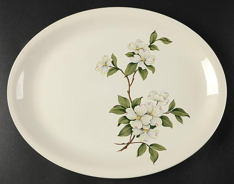 Dogwood 13" Oval Serving Platter by Homer Laughlin -1