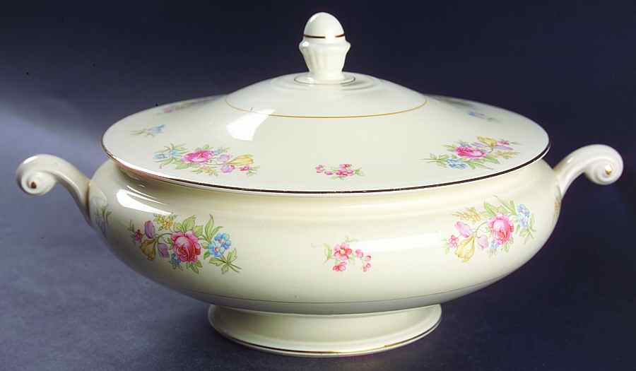Dresden Round Covered Vegetable by Homer Laughlin -1