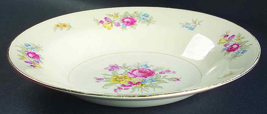 Dresden Rim Soup Bowl by Homer Laughlin -1