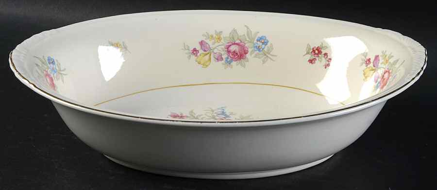 Dresden 9" Oval Vegetable Bowl by Homer Laughlin -1