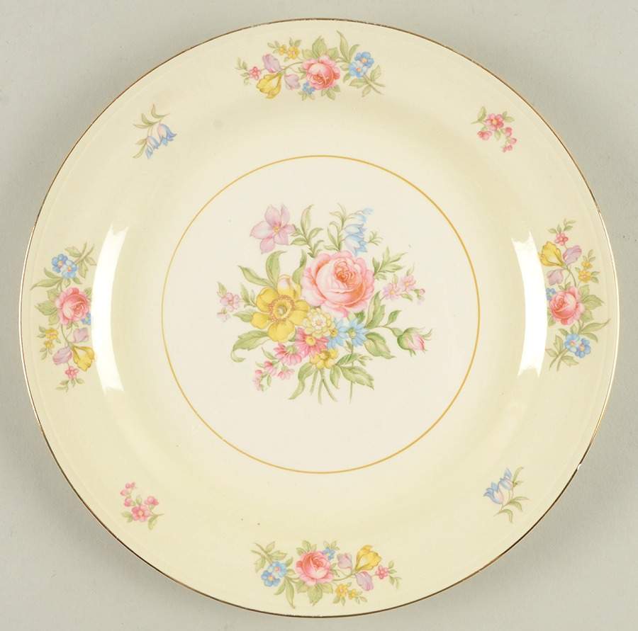 Dresden Luncheon Plate by Homer Laughlin -1